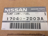 Nissan Qashqai J10/+2 JJ10 Genuine fuel pump 4WD new part
