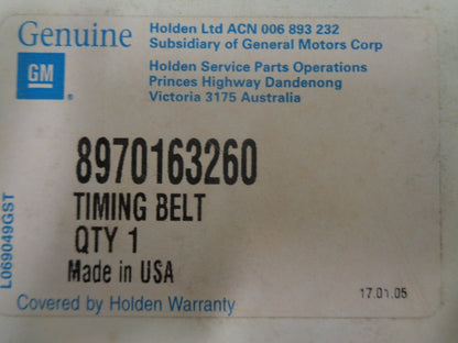 Holden Rodeo Genuine Timing Belt New Part