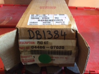 Toyota Avalon genuine rear brake pads suit all models new part