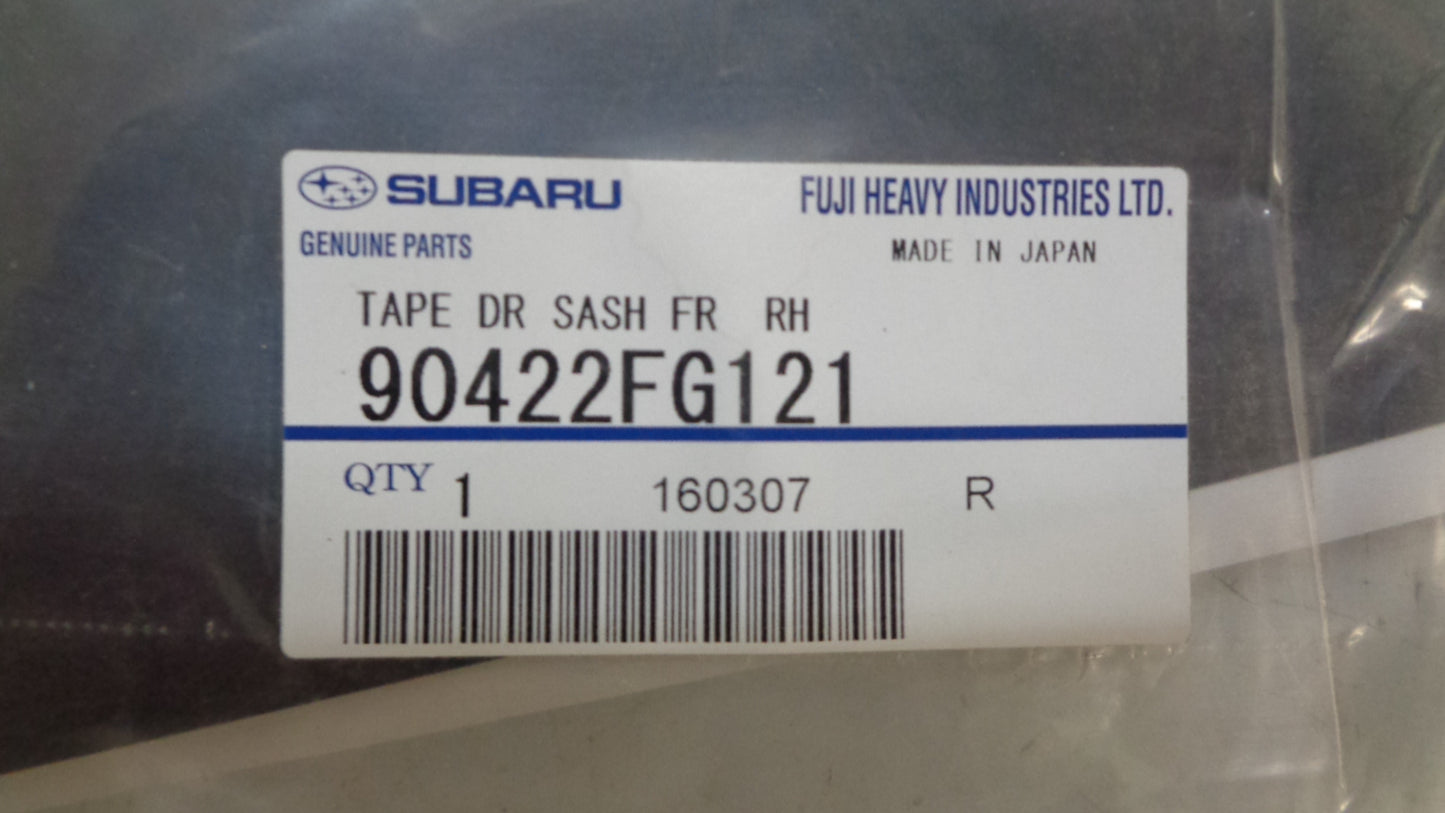 Subaru Genuine Right Hand Front Door Vertical Black Out Tape New Part