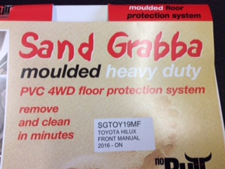 Toyota Hilux Sand Grabba Manual Carpet Front Mat Set New Part