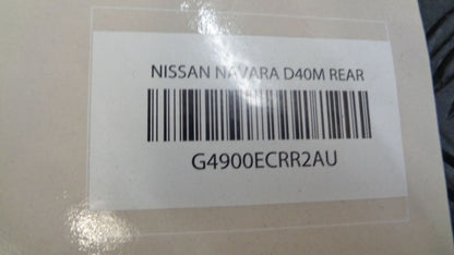 Nissan Navara D40M Genuine 2nd row 1 piece rubber mat New Part