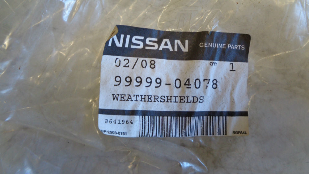 NISSAN PATROL 1983-84 RIGHT HAND WEATHER SHIELD GENUINE NEW PART