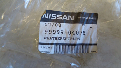 NISSAN PATROL 1983-84 RIGHT HAND WEATHER SHIELD GENUINE NEW PART