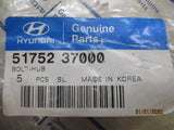 Hyundai Santa Fe Genuine Hub Bolt (5 In Pack) New Part