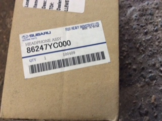 Subaru Genuine Rear Entertainment Head Phones New Part