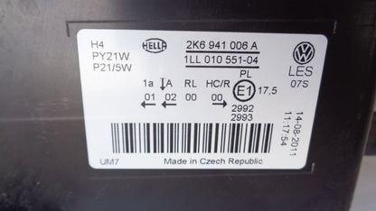 VW Caddy Genuine Right Hand Front Headlight (Drivers) Used Part VGC