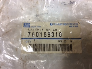 Subaru L Series Genuine Left Hand Front Door Latch New Part