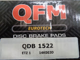 QFM Eurotech Front Brake Pad Set Suits BMW 3,5,X3 Series New Part