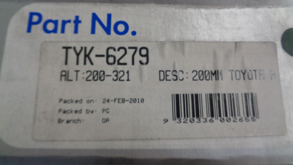 Excedy Clutch Kit Suitable for Toyota Corolla detail below New Part