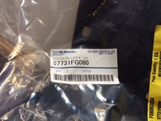 Subaru Impreza Genuine Cover Side Lower Rear Left Side New Part
