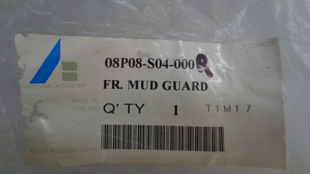 Honda Civic Genuine Left (Passenger) Replacement Front Mud Spat New Part