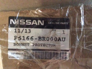 Nissan Dualis Genuine Clear Bonnet Protector New Part