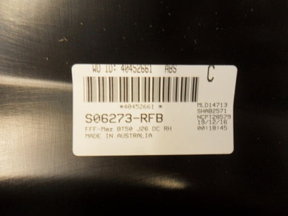 Mazda BT-50 Genuine Right Hand Flare Extension New Part