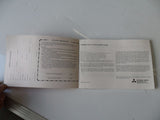 Mitsubishi Galant HG Series Genuine Operators Manual New Part