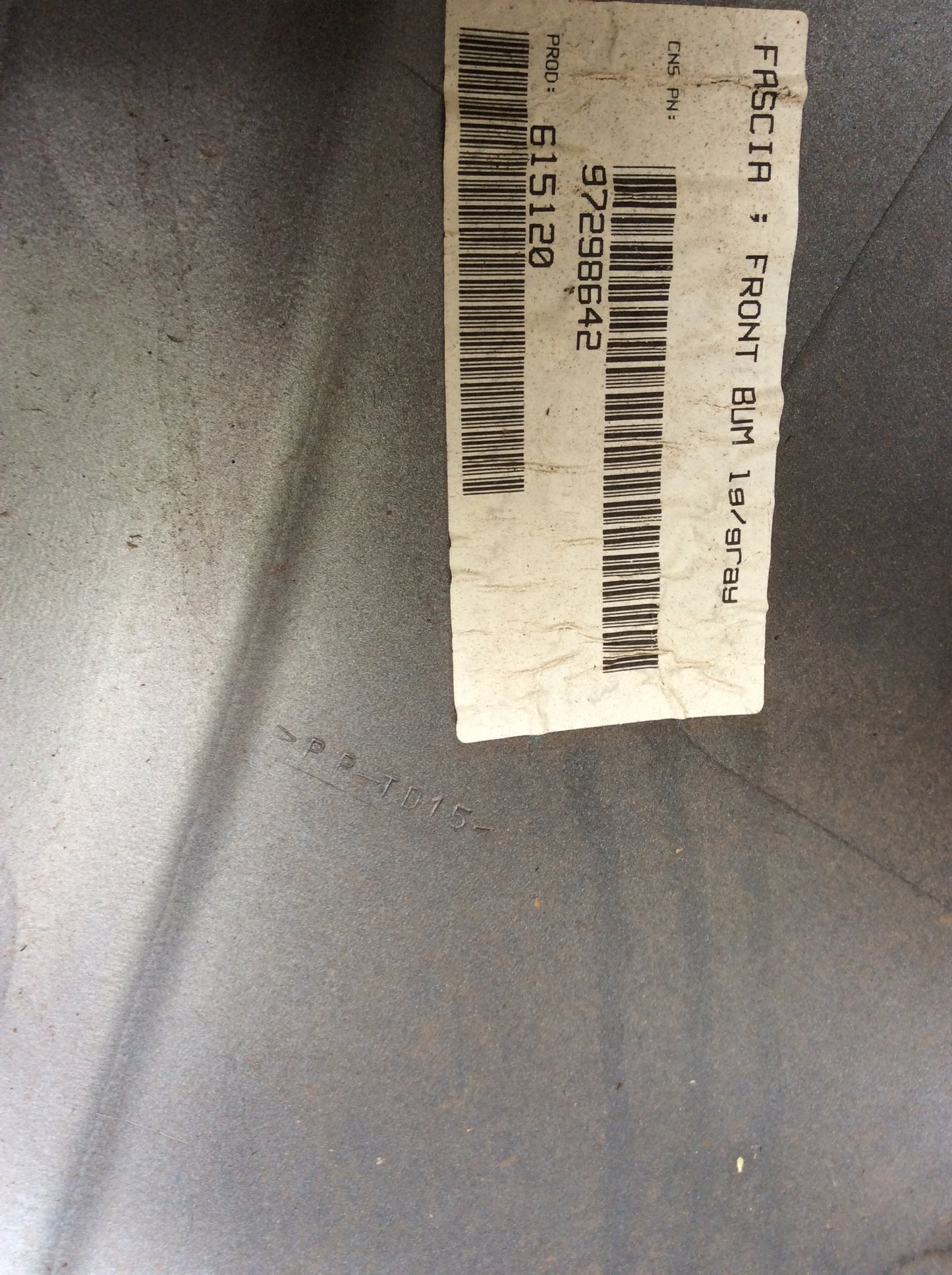 Holden Rodeo LX RA Bumper Cover With Fog Lamps Used Part