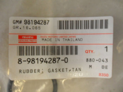 Isuzu D-Max / MU-X Genuine Tan Gasket Rubber New Part