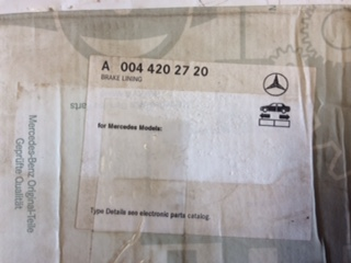 Mercedes-benz Sprinter Genuine rear set of brake set new part