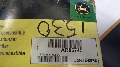 John Deere Genuine Square Steel Snap-On Fuel Filter New Part