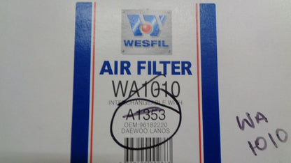 Wesfil Air Filter Suits Daewoo Lanos New Part