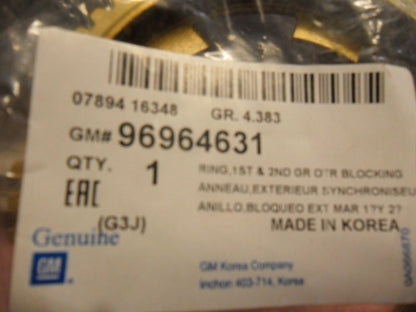 Holden Captiva 2007 Synchro Ring - New Part