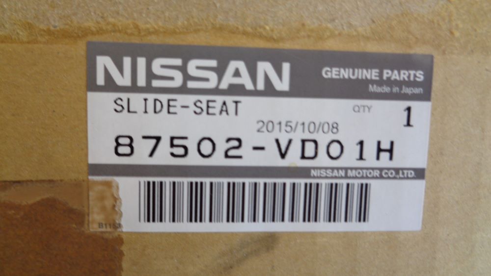 Nissan Patrol Y61 genuine drivers inner seat slide new part