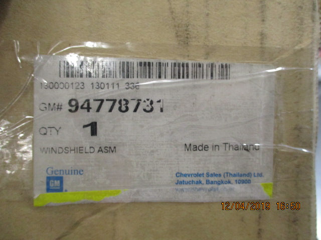 Holden RG Colorado-Trailblazer Genuine Windscreen With Mirror Bracket New Part
