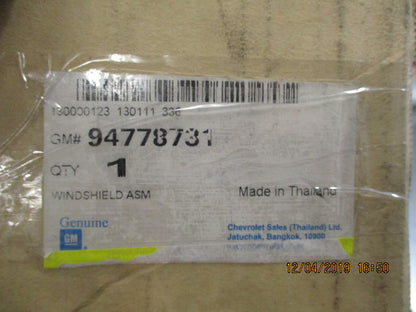Holden RG Colorado-Trailblazer Genuine Windscreen With Mirror Bracket New Part