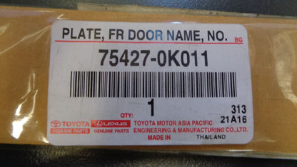 Toyota Hilux Genuine Front Door Emblem New Part