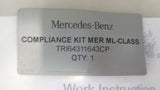 Mercedes-Benz Genuine Compliance Kit Mer ML-Class New Part