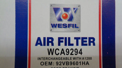 Wesfil Air Filter Element Suitable For Ford Transit/Volvo 440 - New Part