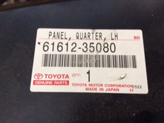 Toyota Hilux Genuine Left Hand Side Member Quarter Panel New Part