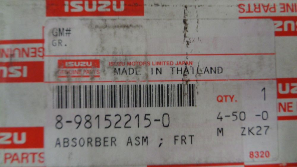 Isuzu D-Max & MU-X Genuine Front Shock Absorber New Part