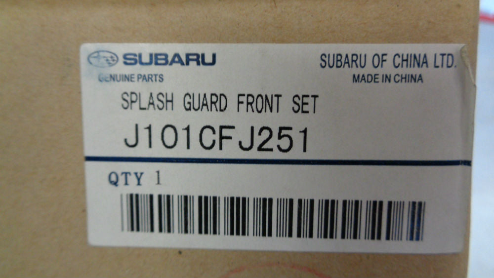 Subaru XV Genuine Splash Guards Front Set New Part