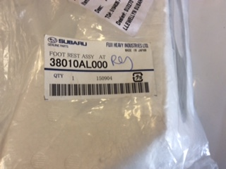 Subaru Genuine Drivers Foot Rest New Part