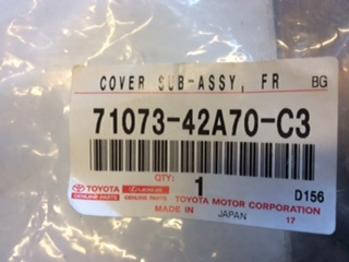 Toyota RAV4 L Series Genuine Drivers Seat Back New Part