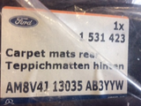 Ford Kuga TE Genuine rear carpet mats New Part