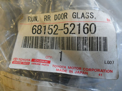 Toyota Yaris Genuine Left Hand Rear Door Rubber Channel New Part
