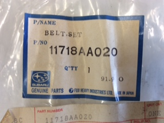 Subaru L Series Genuine Belt Set New Part