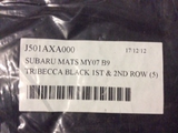 Subaru Tribeca Black 1st & 2nd Row Carpet Mats New Part