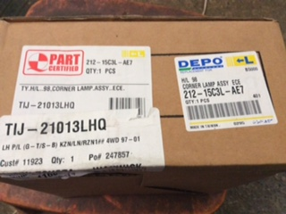 Depo left hand front corner lamp Suits Toyota Hilux 4wd new part