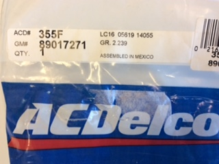 ACDelco Chevrolet Corvette Genuine Spark Plug Wire New Part
