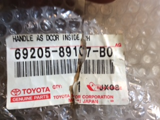 Toyota 4runner genuine right rear inside door handle new part