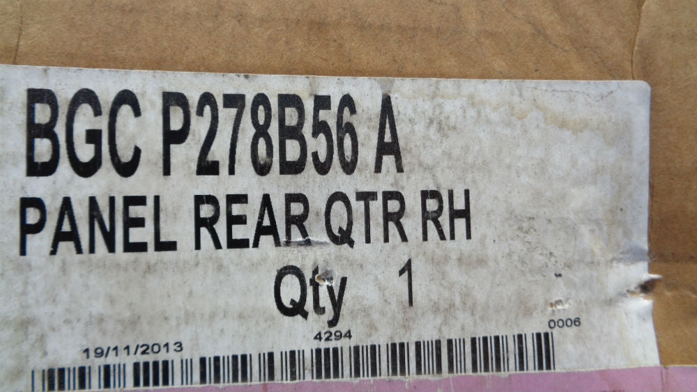 Ford Falcon FG Genuine right hand rear QTR panel new part