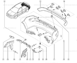 RENAULT MEGANE GENUINE LEFT (PASSENGER) REAR BUMPER BAR BRACKET NEW PART