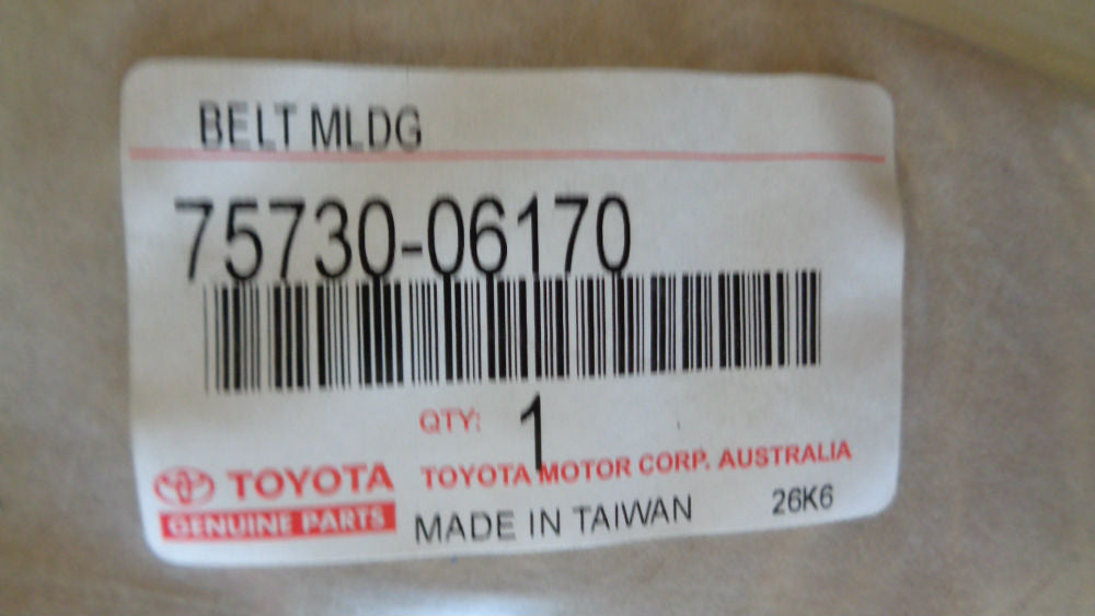 Toyota Camry/Aurion Genuine Right Hand Rear Door Belt Mould New Part
