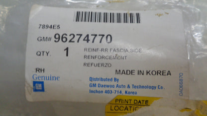 Daewoo Nubira Genuine Right Hand Rear Bumper Bar Reinforcement