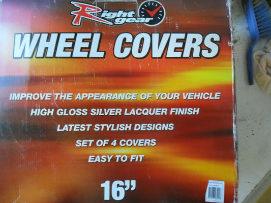 Right Gear Universal 16 Inch Hub Cap Set Of 4 New Part