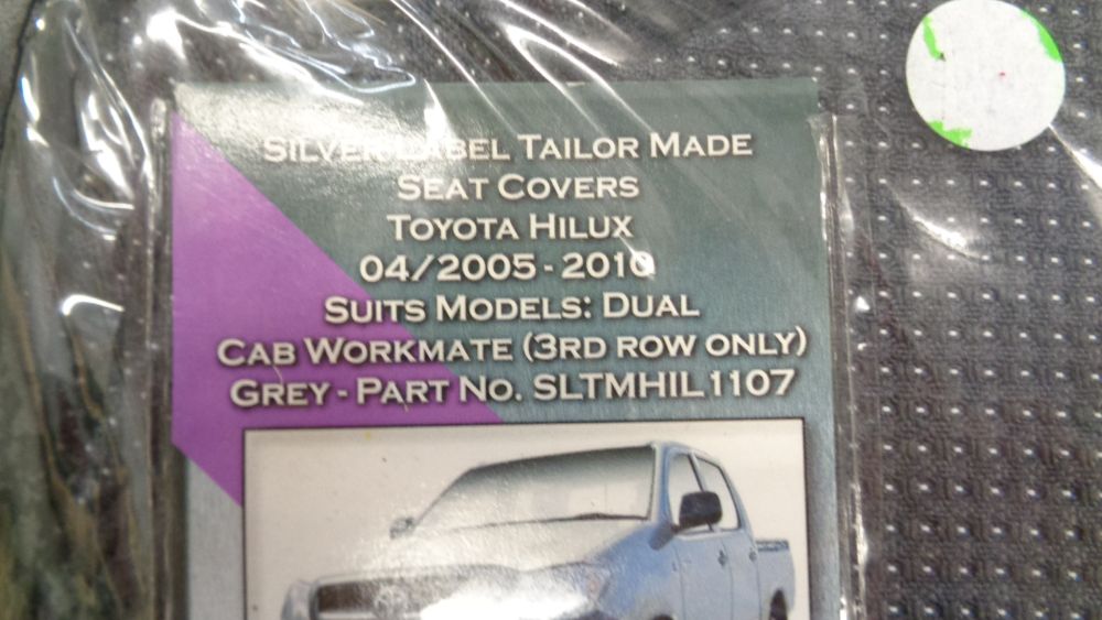 SilverLabel Rear Seat Cover Suits Toyota Hilux Workmate New Part