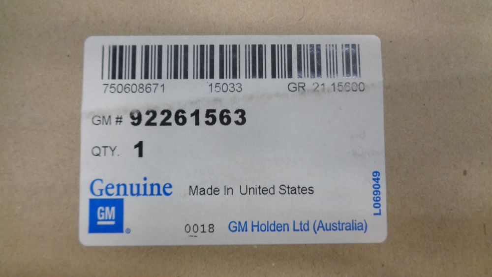 Holden Cruze JH Genuine Left Hand Charcoal Hood Decal New Part